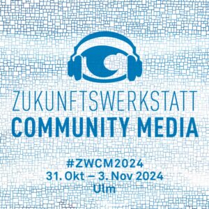 Logo: Community Media 2024 (Deutsch)